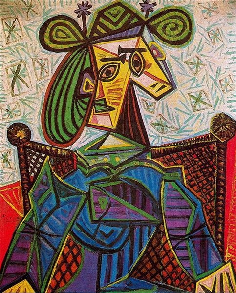 Pablo Picasso Woman Sitting In An Armchair Femme Assise Dans Un